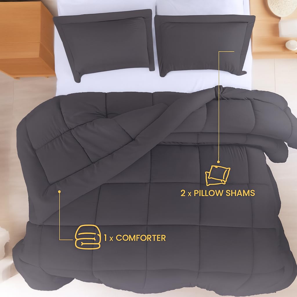 200 GSM Solid Comforter Set