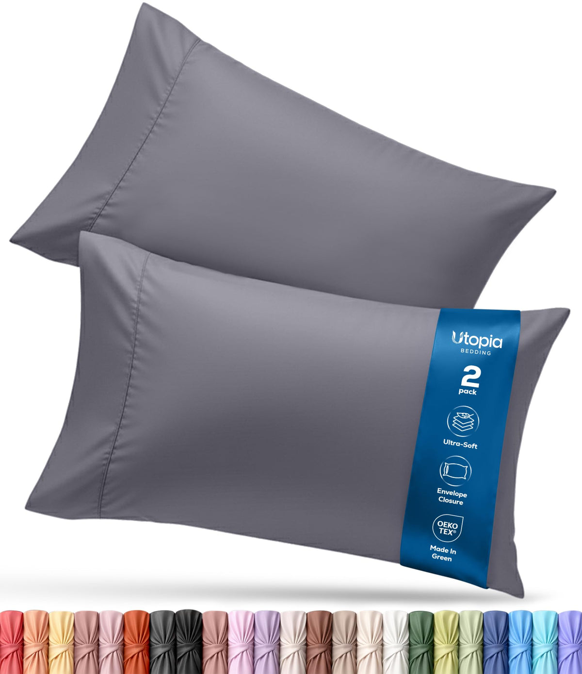 Brushed Microfiber Pillowcase – 4 Pack