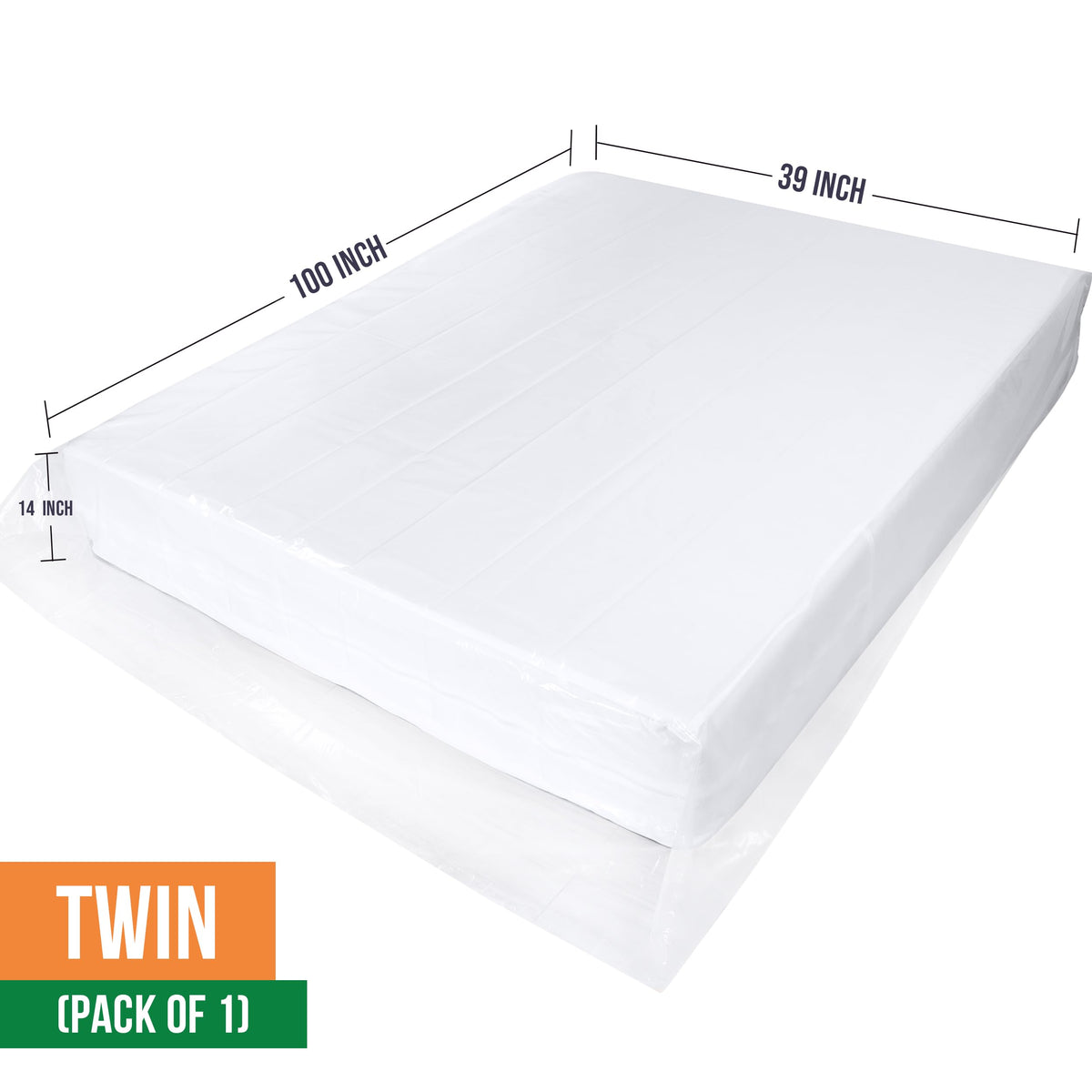 Plastic Mattress Bag for Moving and Storage 2 Mil Thick