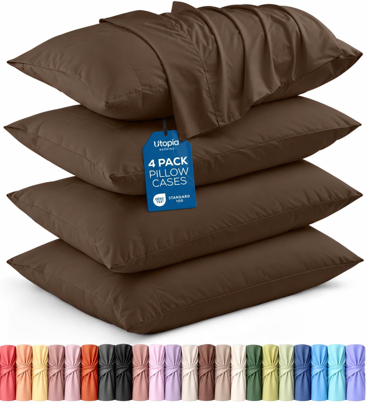 Brushed Microfiber Pillowcase – 4 Pack