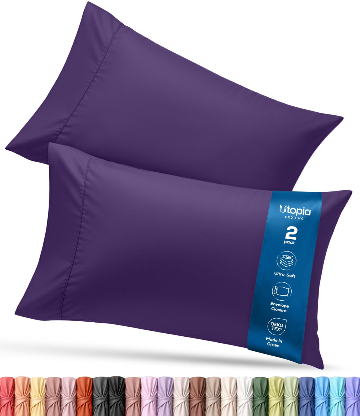 Brushed Microfiber Pillowcase – 4 Pack