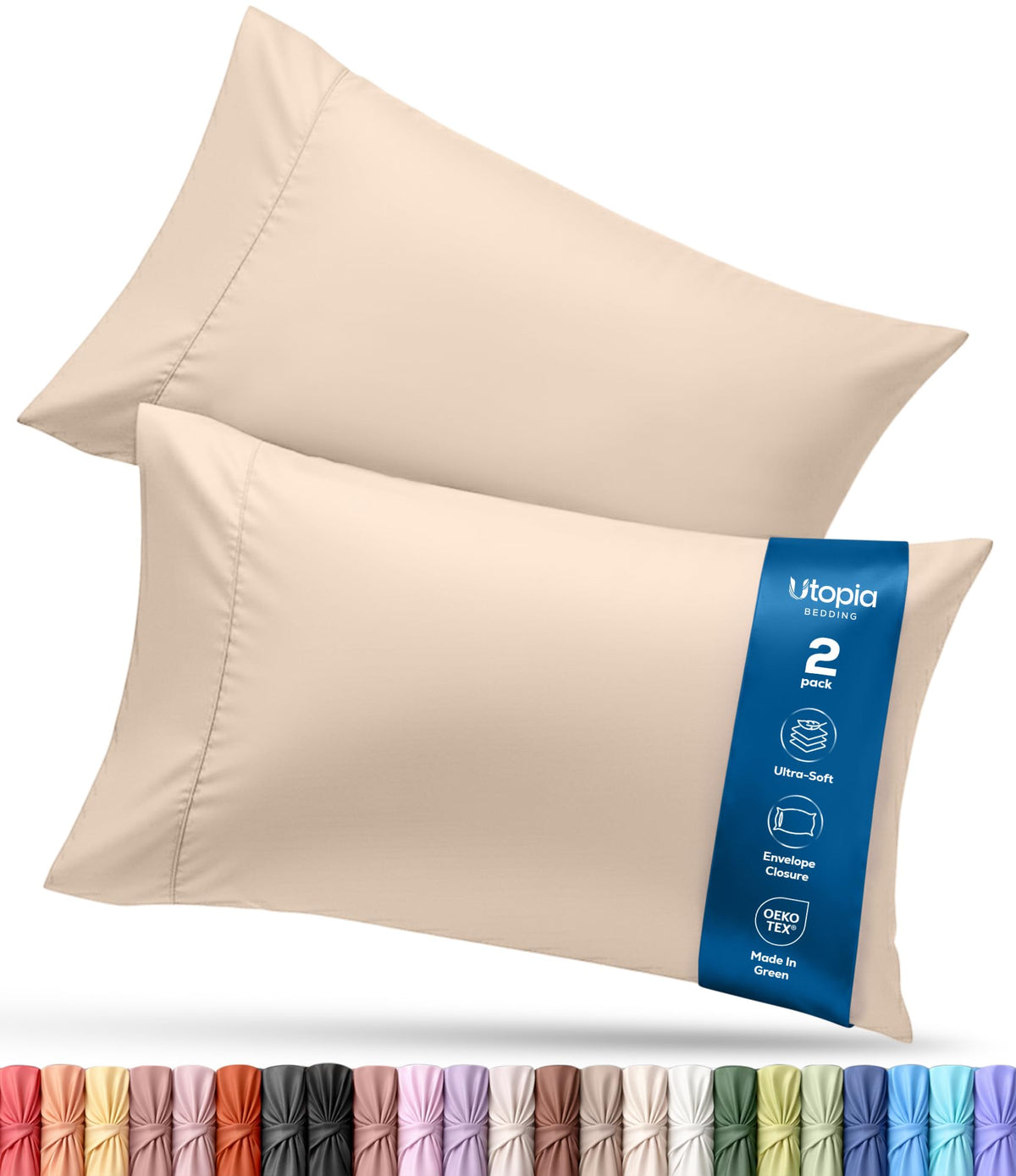 Brushed Microfiber Pillowcase – 4 Pack