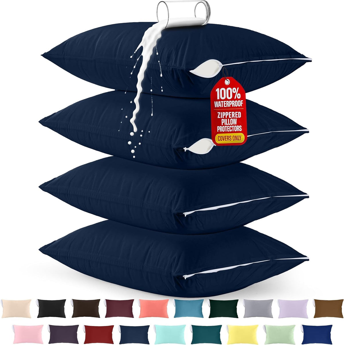 Waterproof Pillow Encasement - Colored