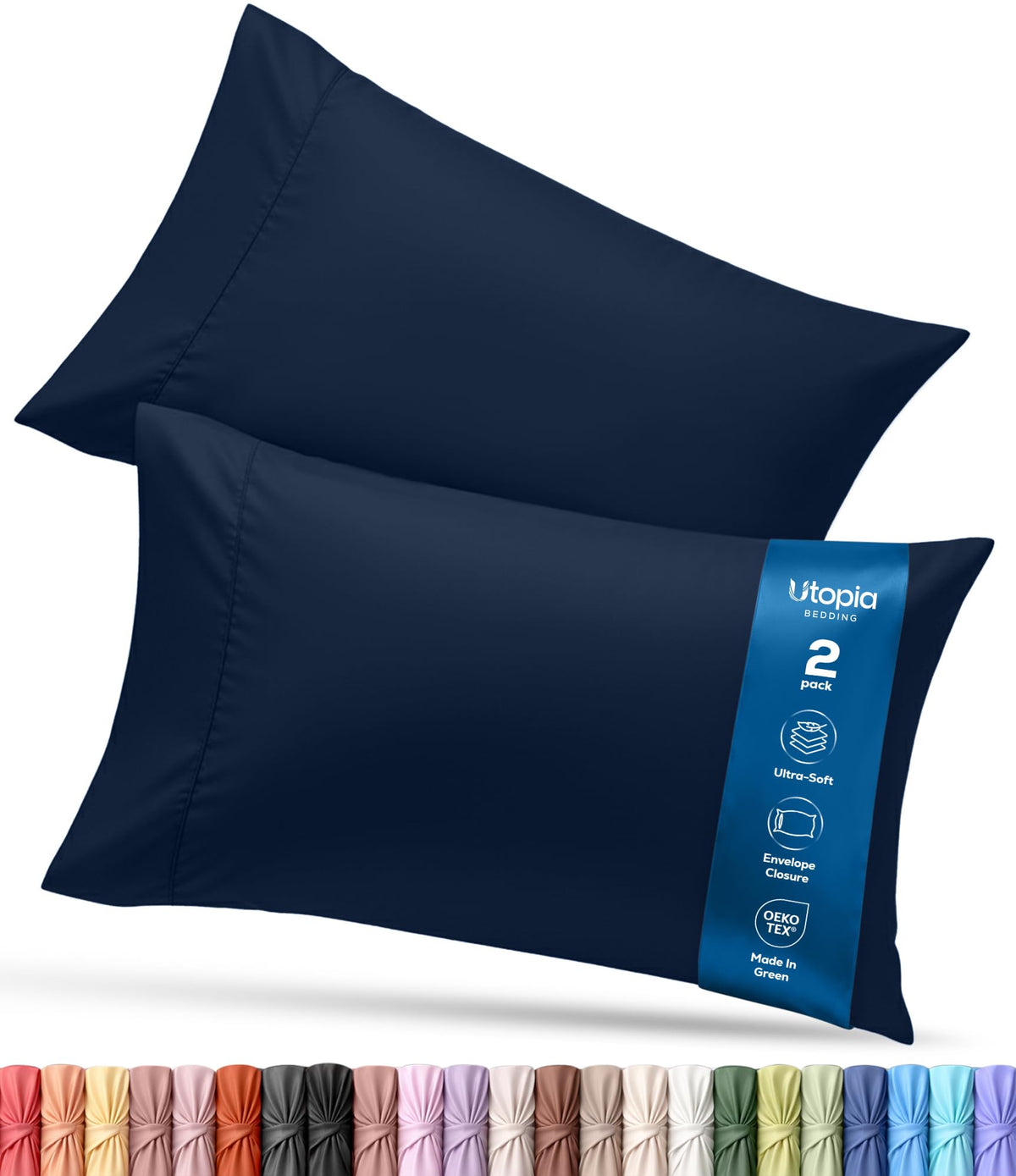 Brushed Microfiber Pillowcase – 4 Pack