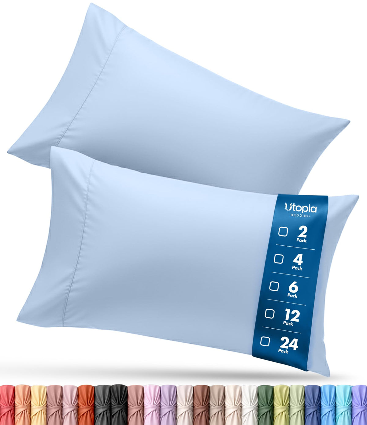 Brushed Microfiber Pillowcase – 4 Pack