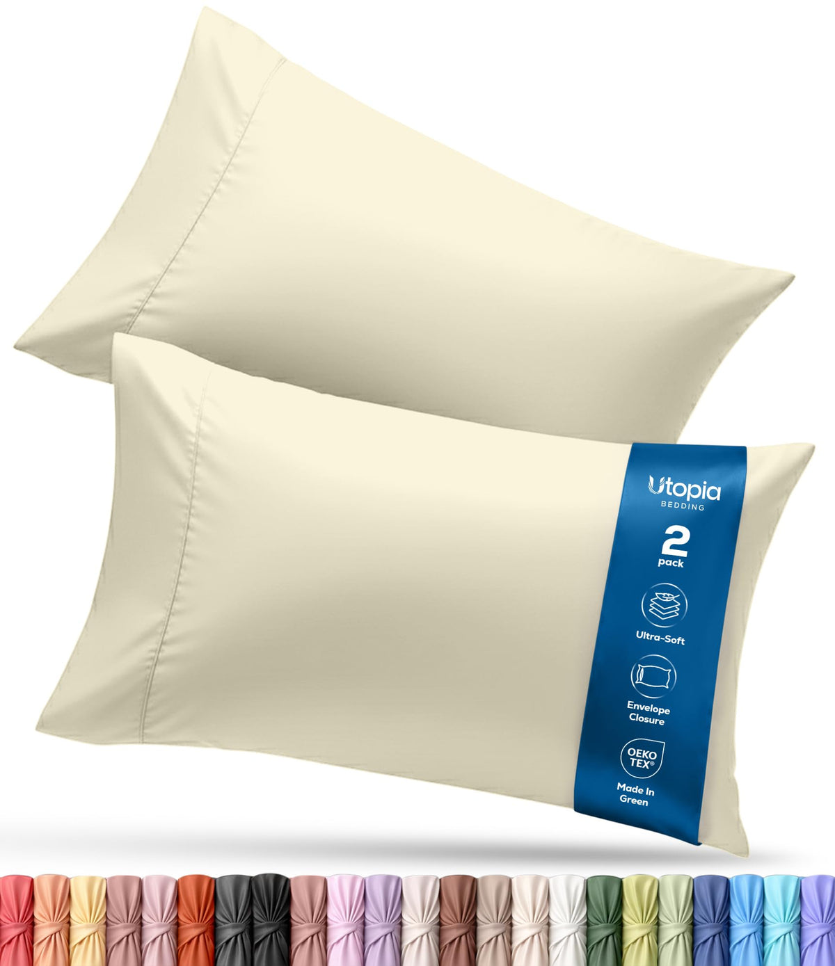 Brushed Microfiber Pillowcase – 4 Pack