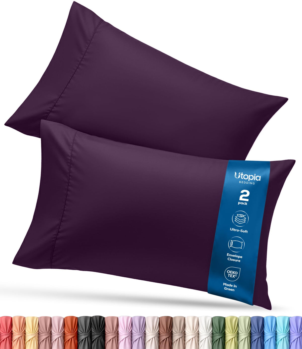 Brushed Microfiber Pillowcase – 4 Pack