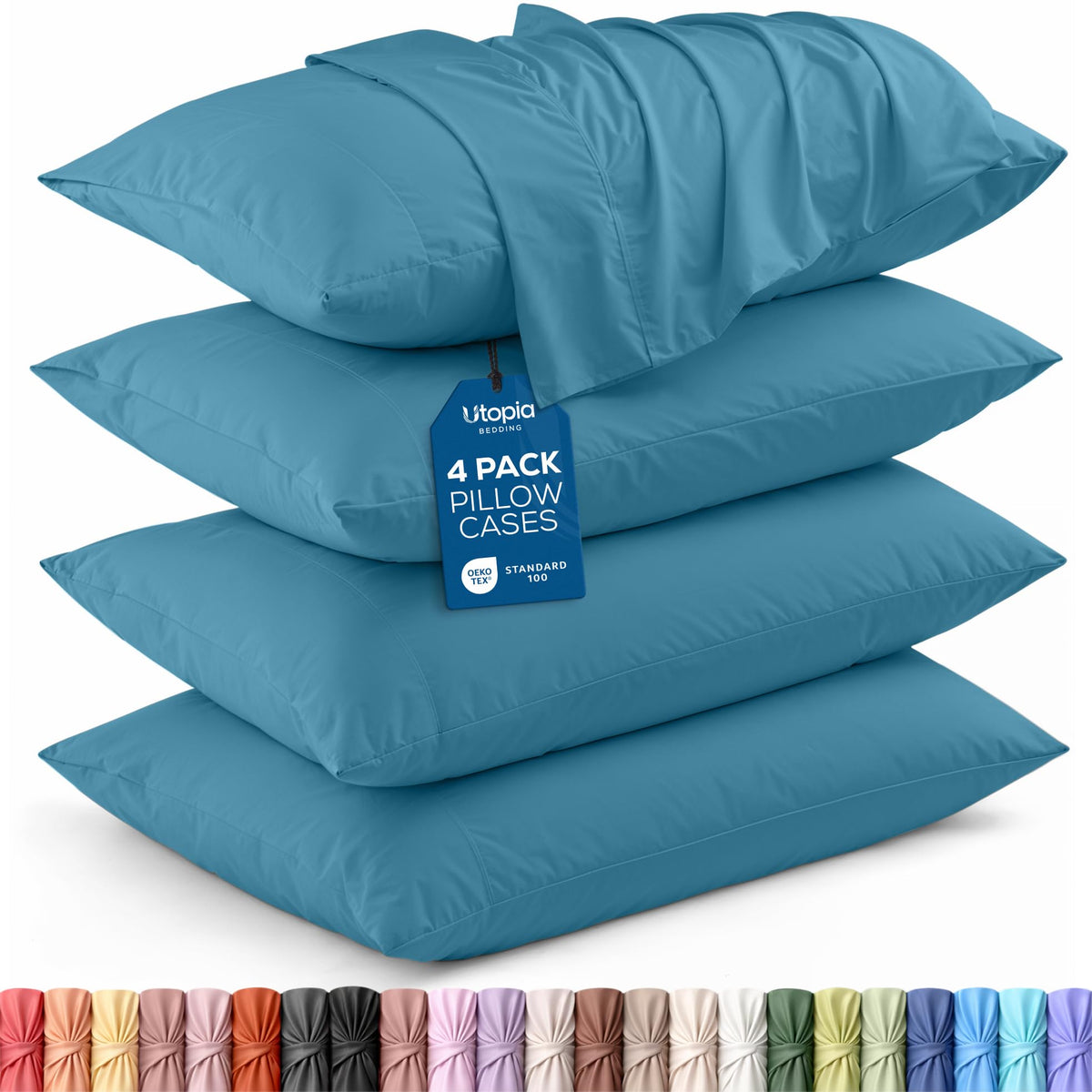 Brushed Microfiber Pillowcase – 4 Pack