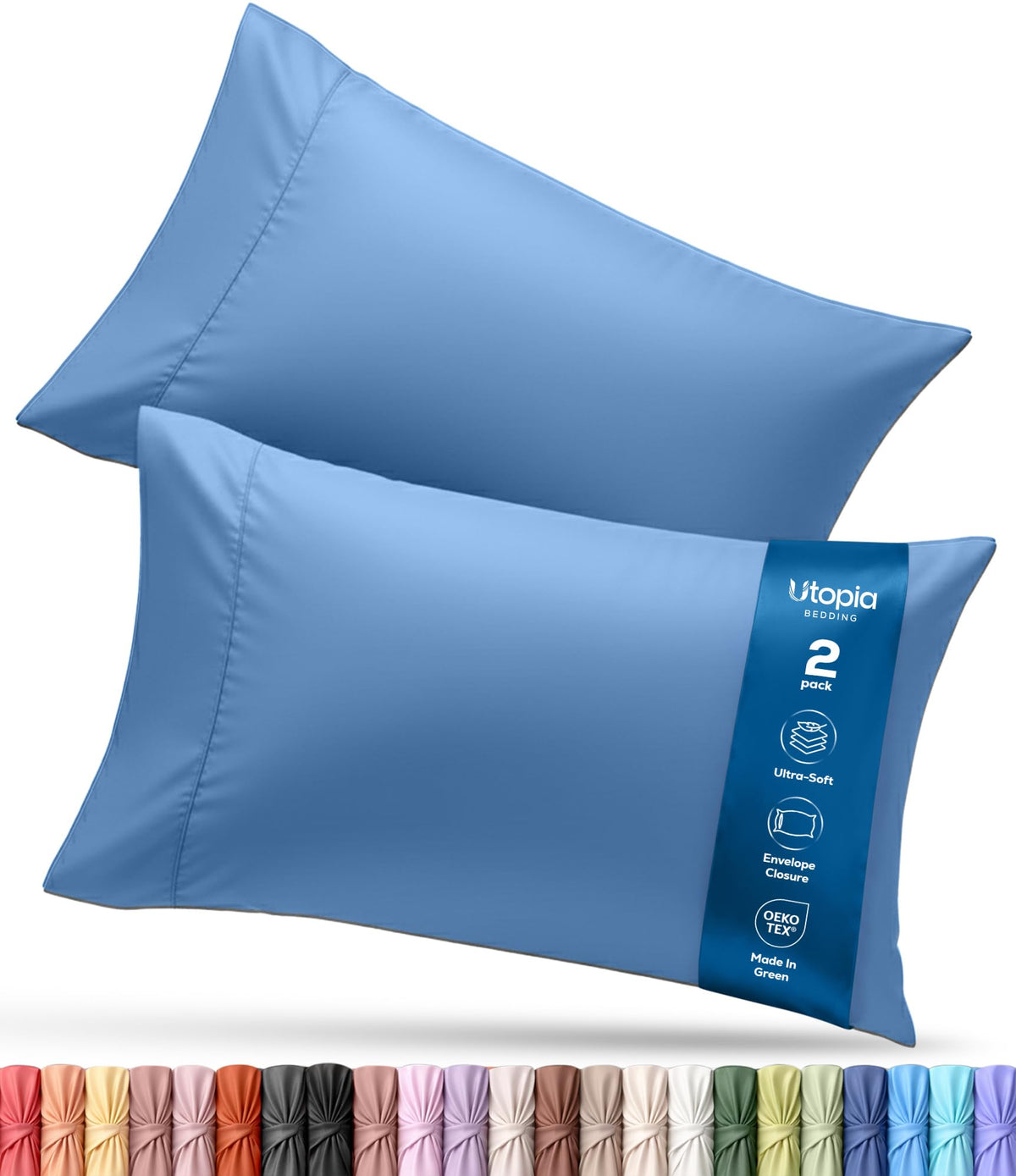 Brushed Microfiber Pillowcase – 4 Pack