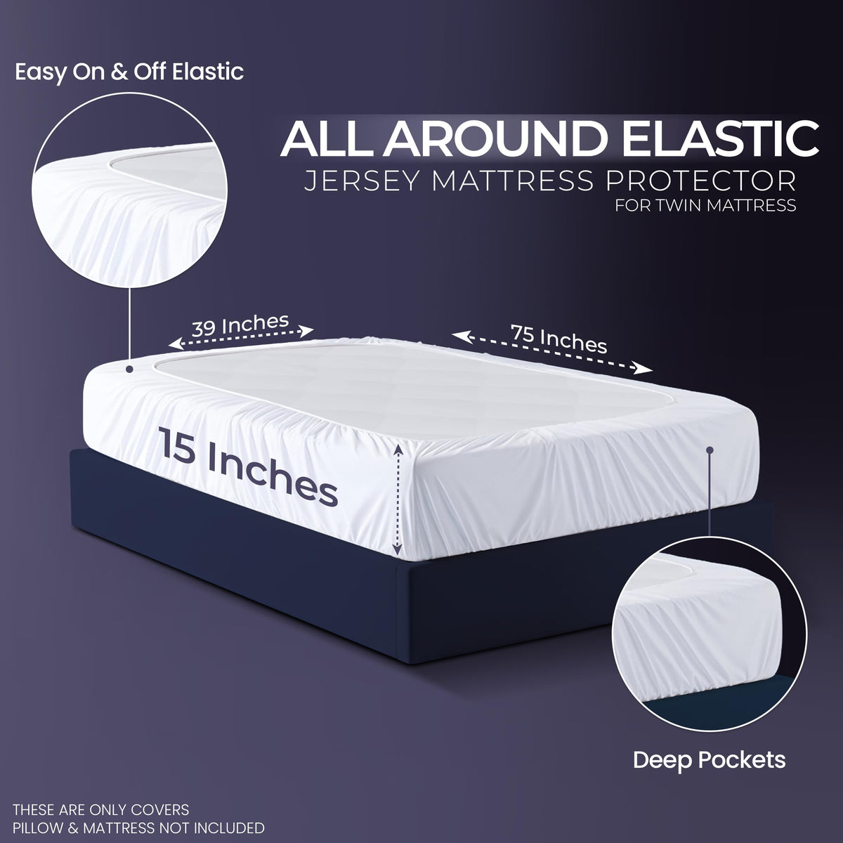 Waterproof Mattress Protector Set with Pillow Cases