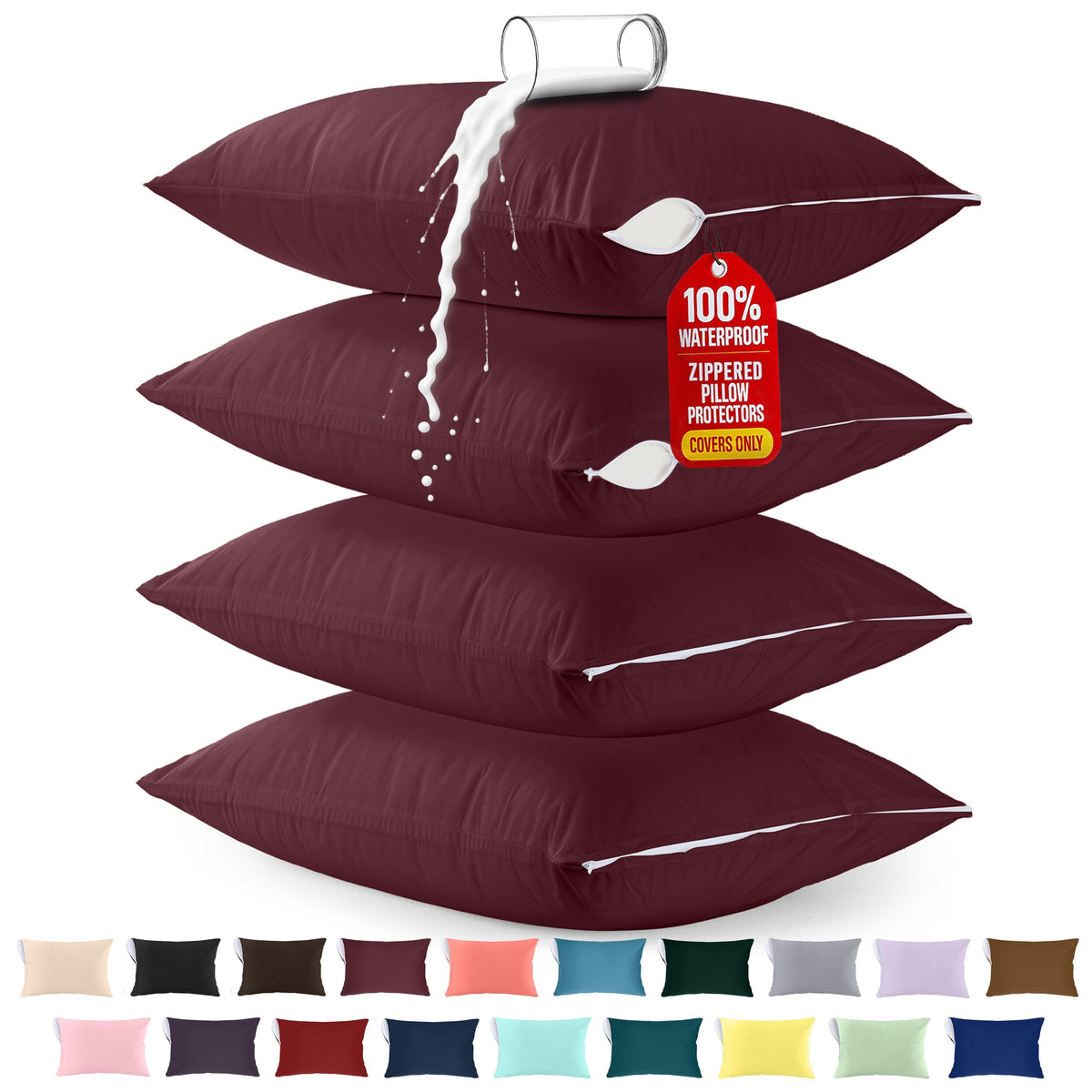 Waterproof Pillow Encasement - Colored