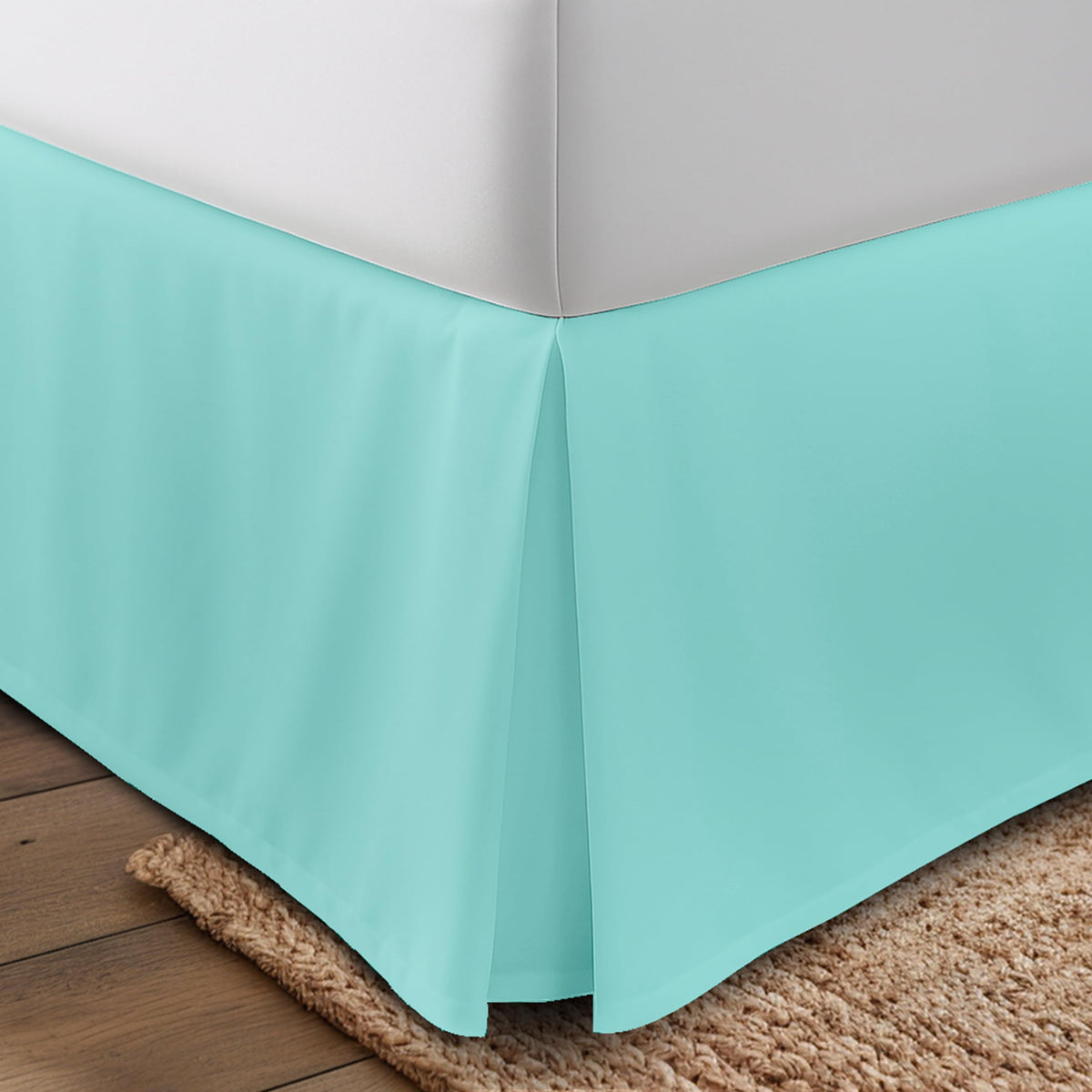 Pleated Bed Skirt, 16 Inch Drop