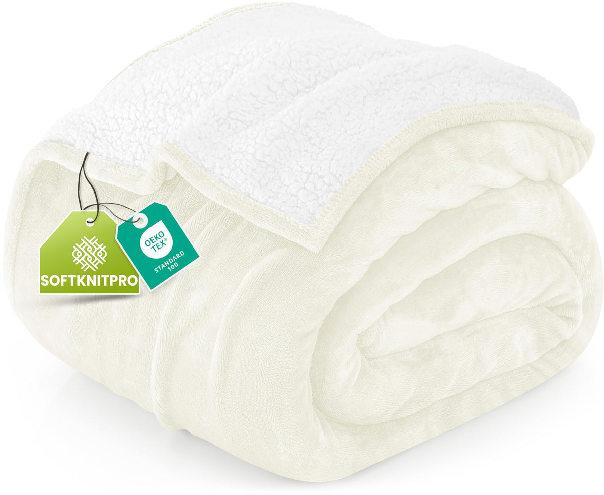 Reversible Sherpa Fleece Blanket