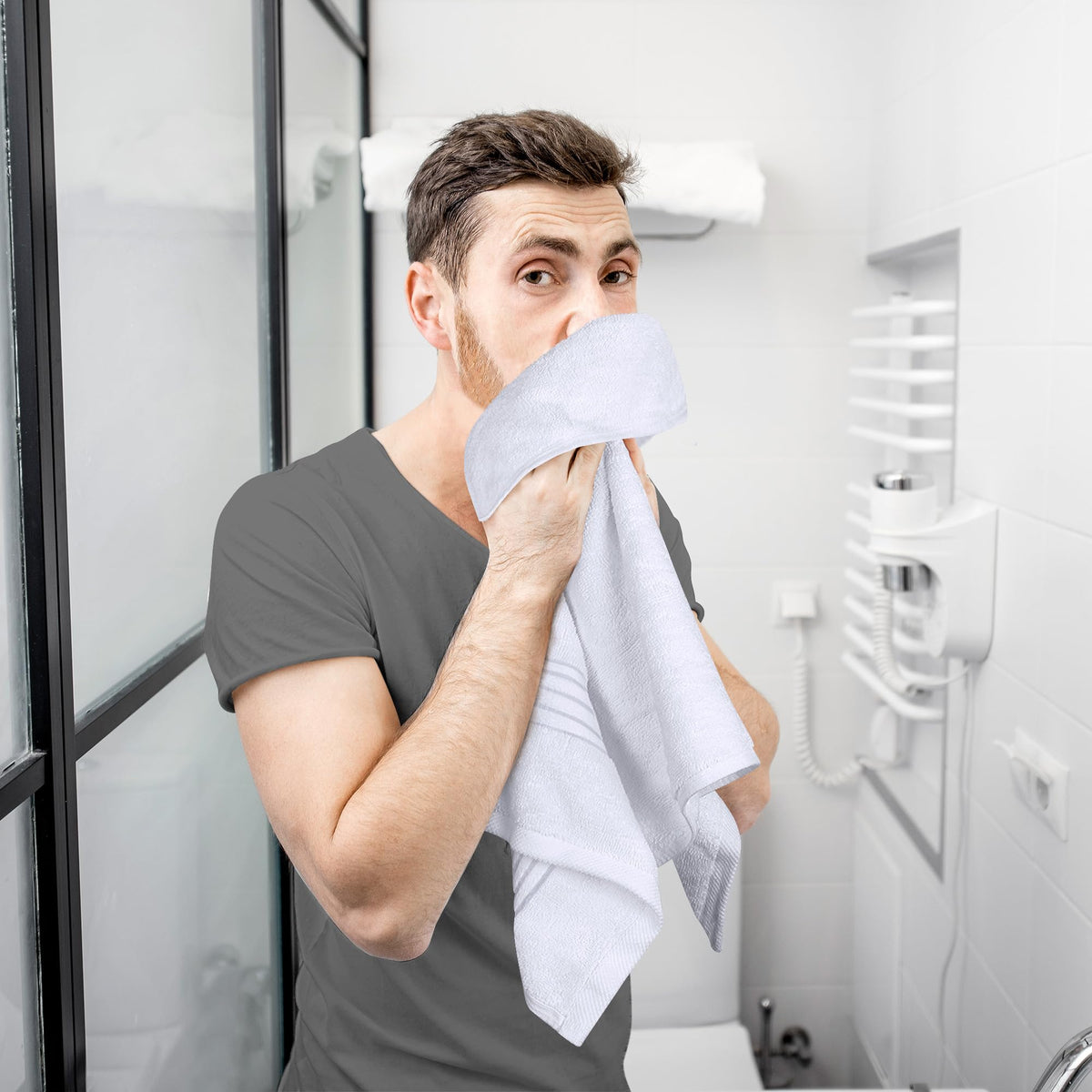 Cotton Hand Towels – 16 × 28 in