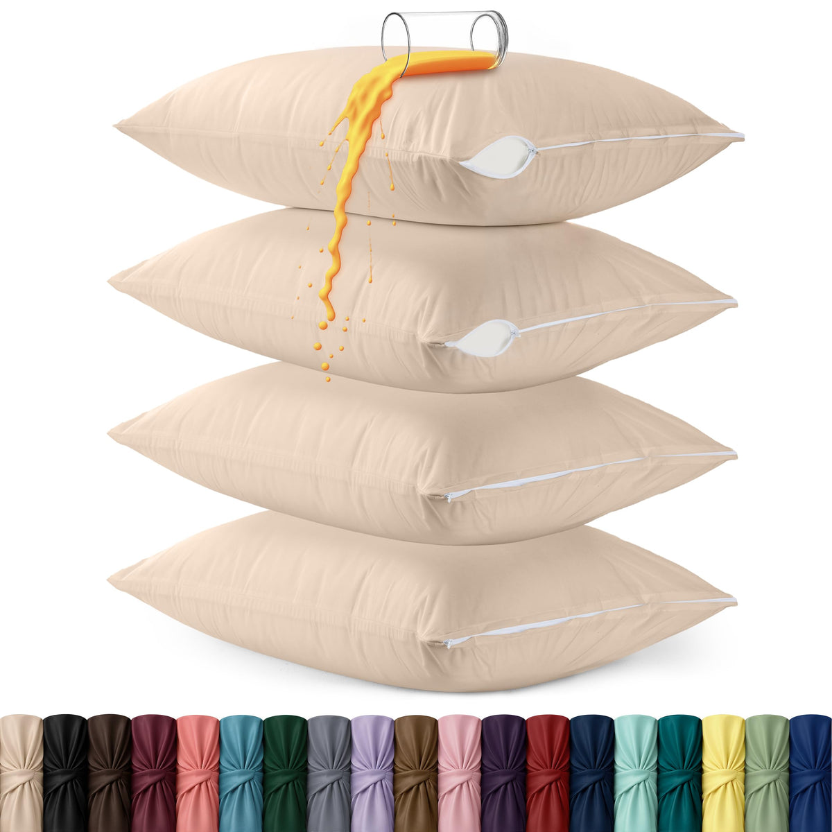 Waterproof Pillow Encasement - Colored