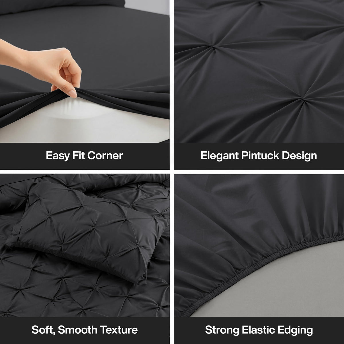 Pintuck Comforter Set