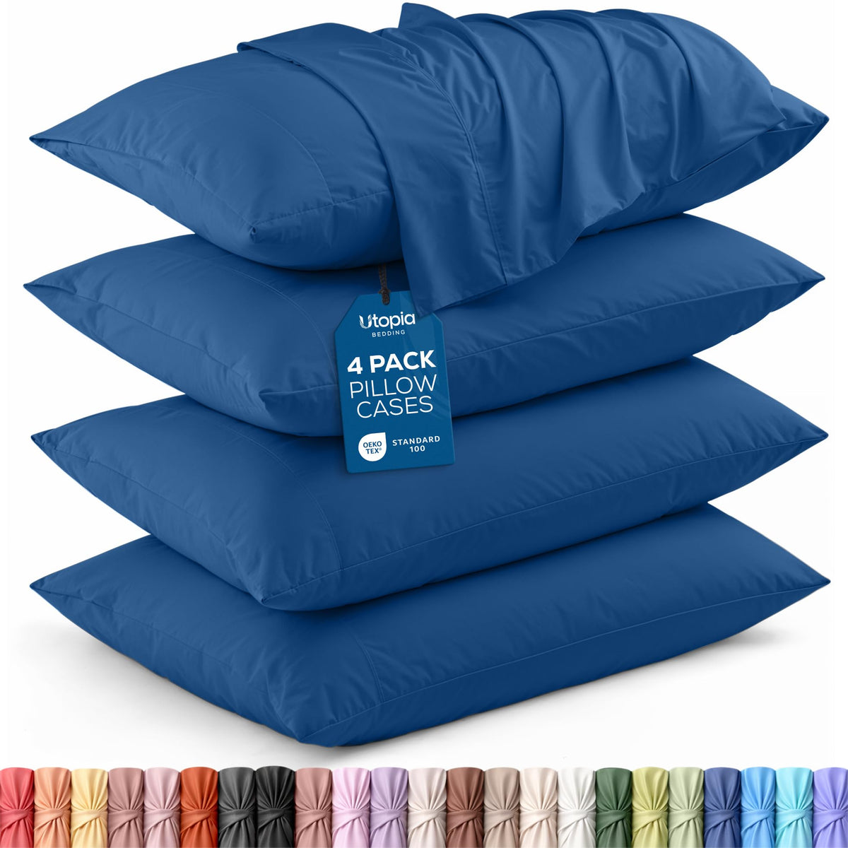 Brushed Microfiber Pillowcase – 4 Pack