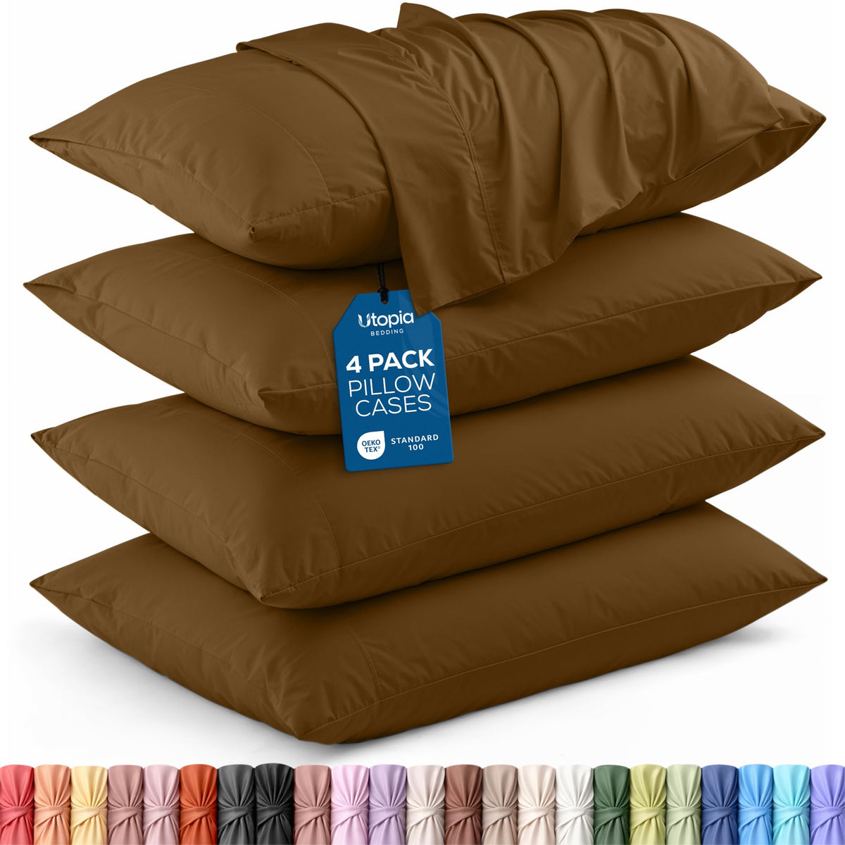 Brushed Microfiber Pillowcase – 4 Pack