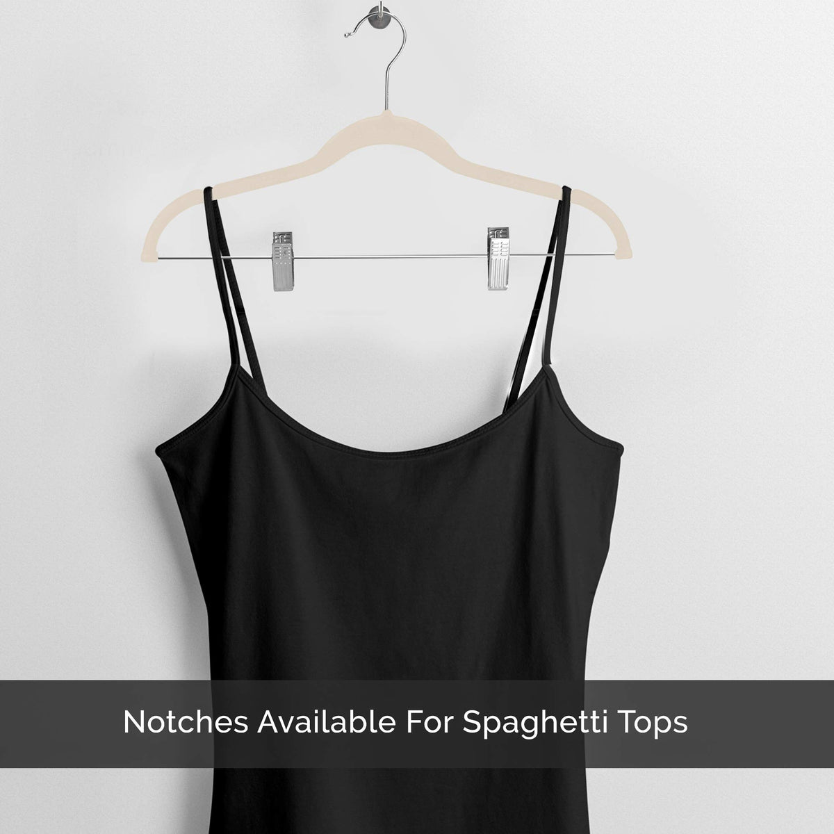 Velvet Ivory Skirt Hanger