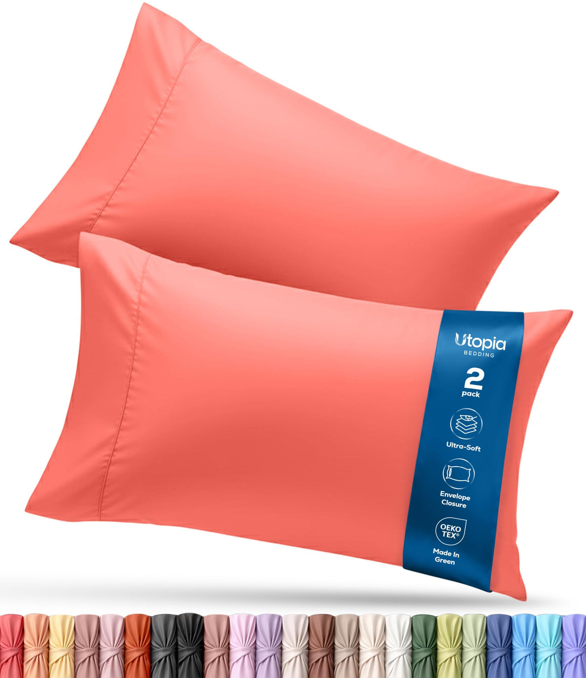 Brushed Microfiber Pillowcase – 4 Pack