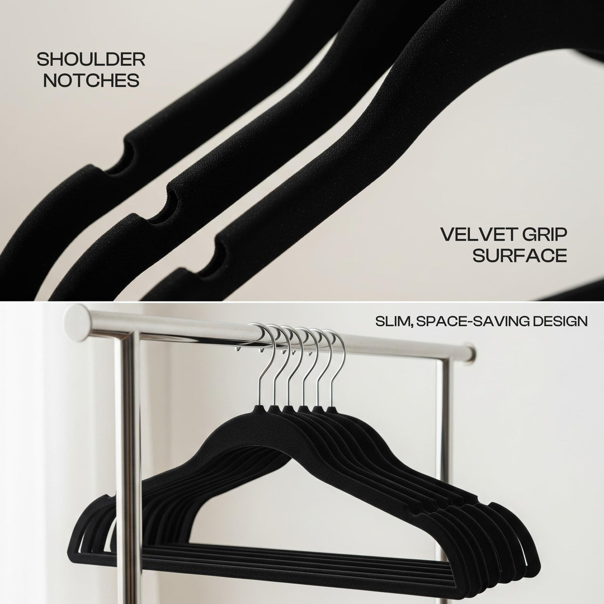 Velvet Hanger Grey