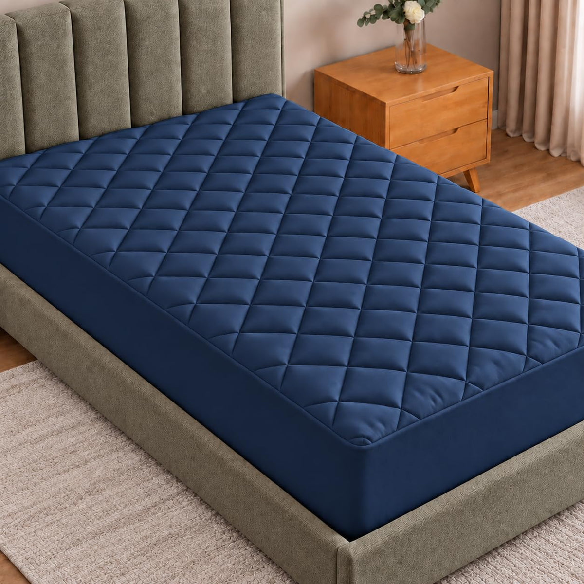 Quilted Fitted Mattress Pad