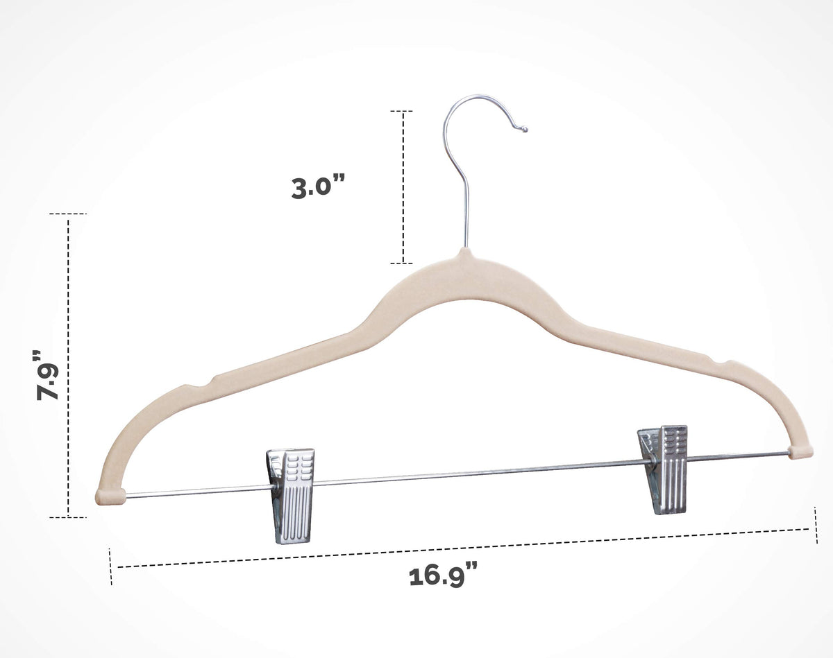 Velvet Ivory Skirt Hanger