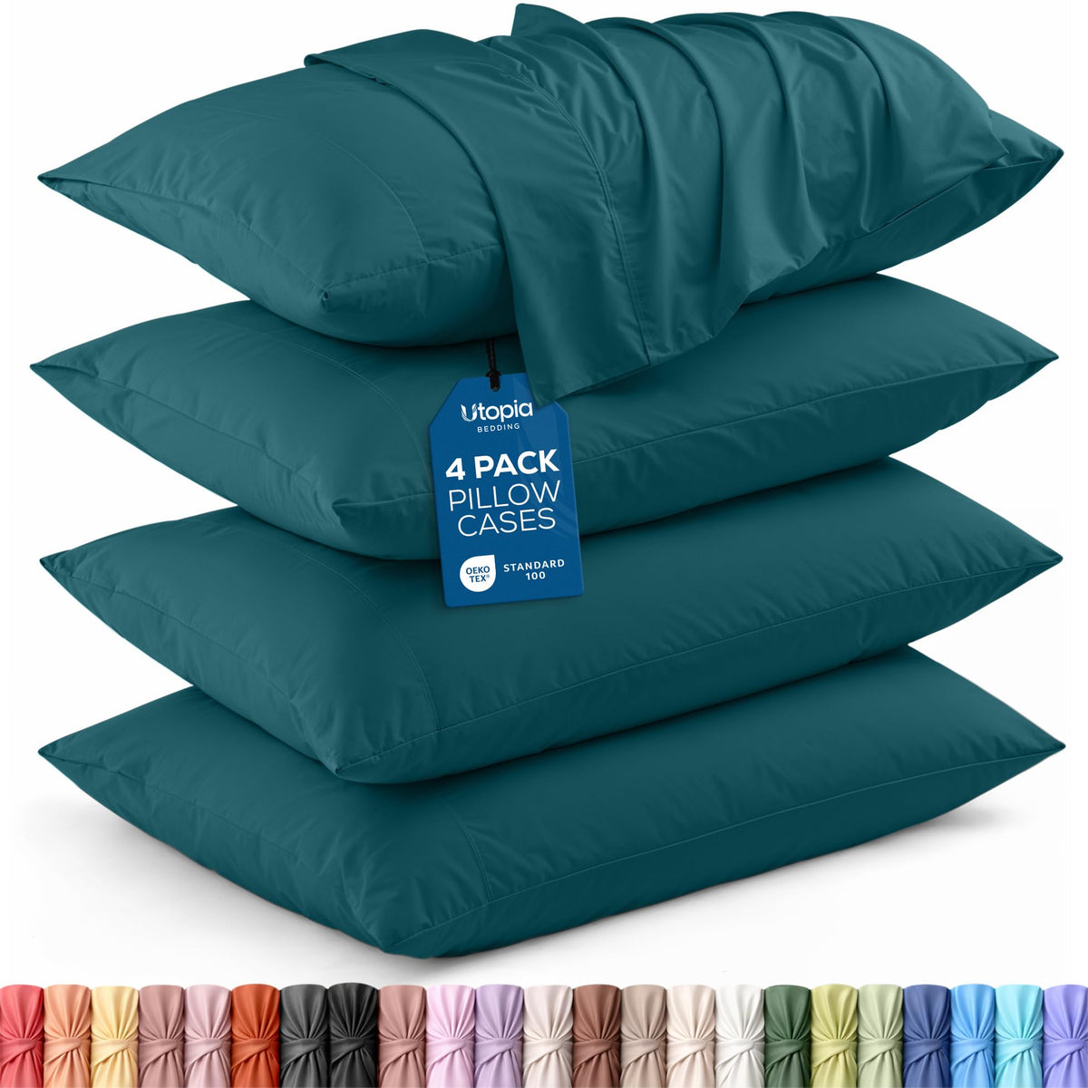 Brushed Microfiber Pillowcase – 4 Pack