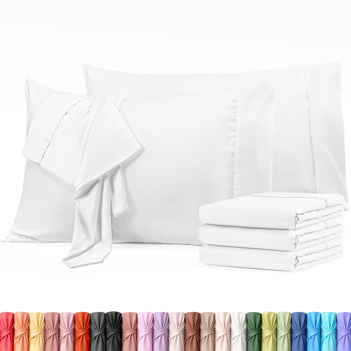 Brushed Microfiber Pillowcase – 4 Pack