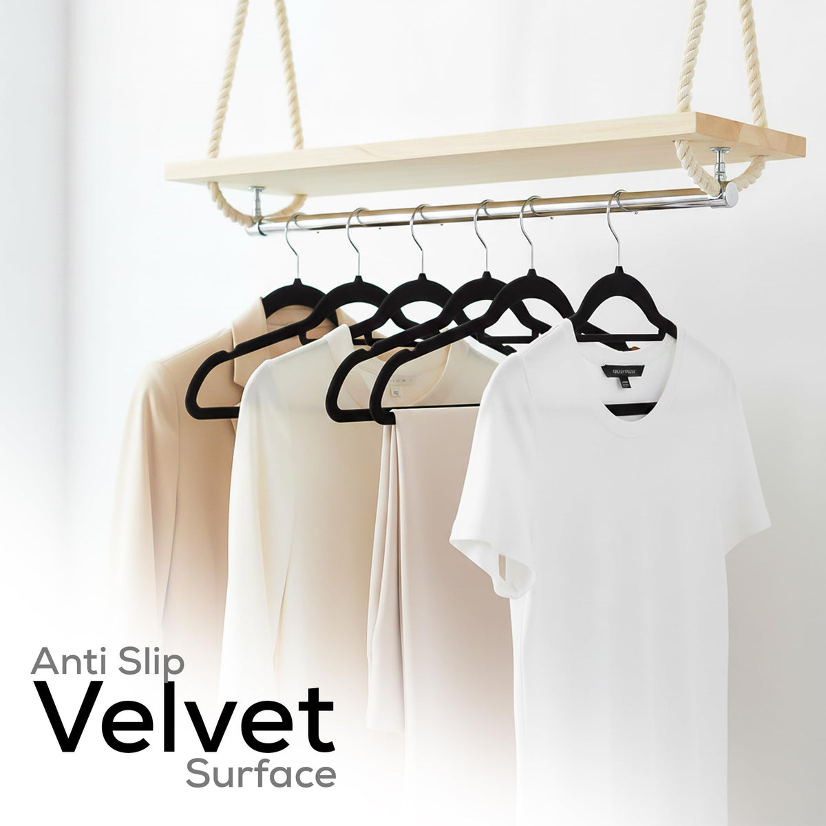Velvet Hangers Tie Bar Black