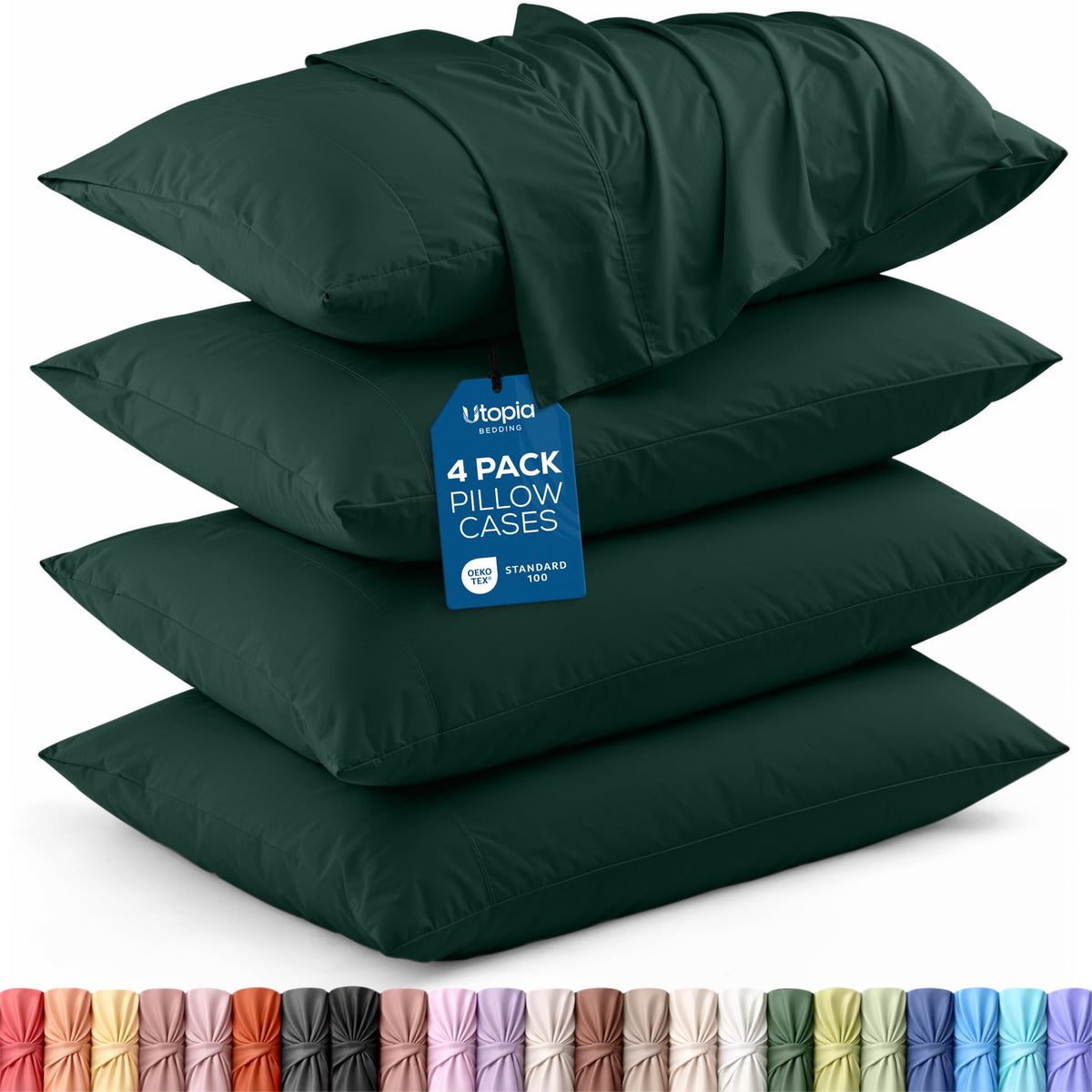 Brushed Microfiber Pillowcase – 4 Pack