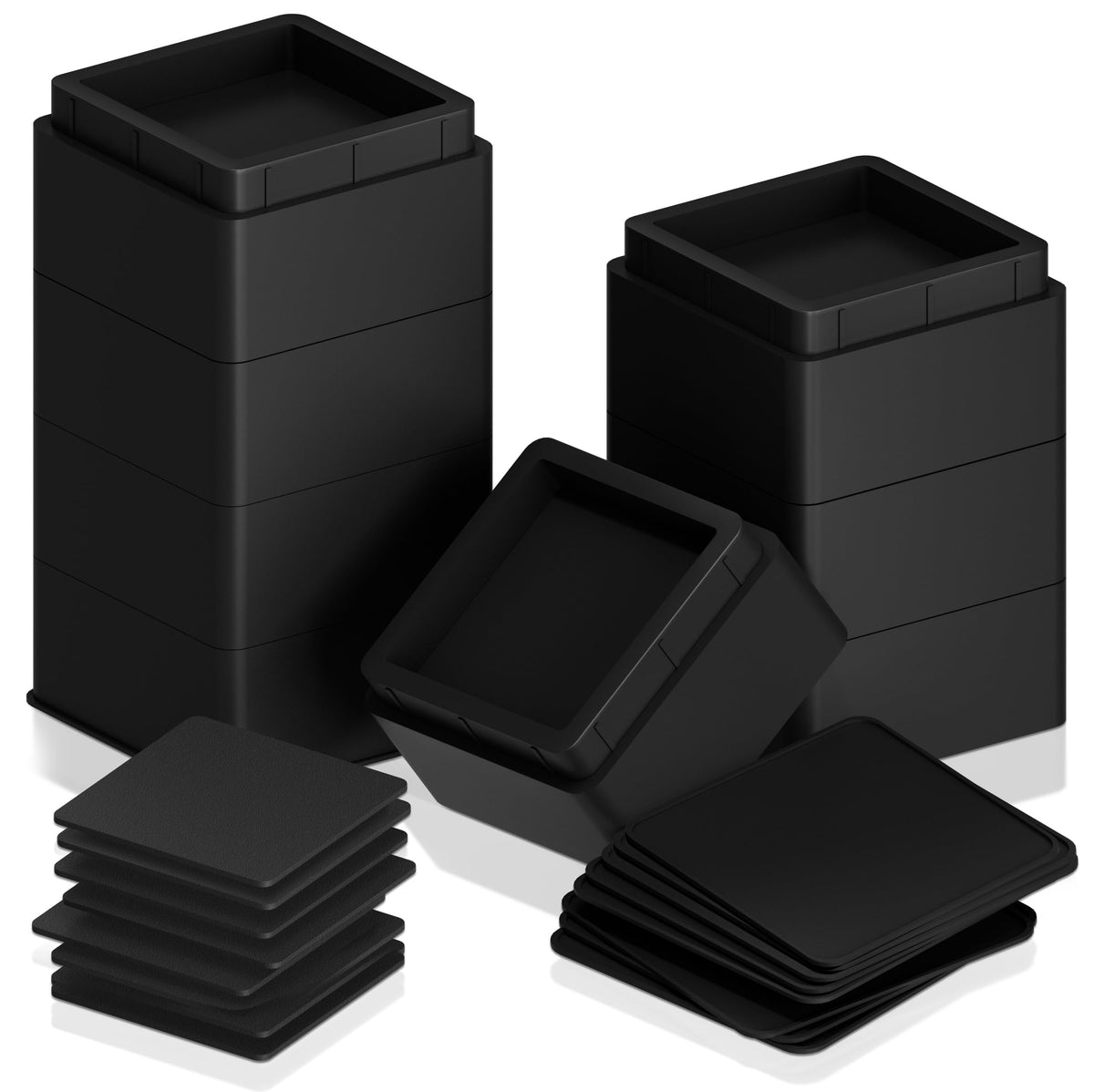 Adjustable Heavy-Duty Bed Risers