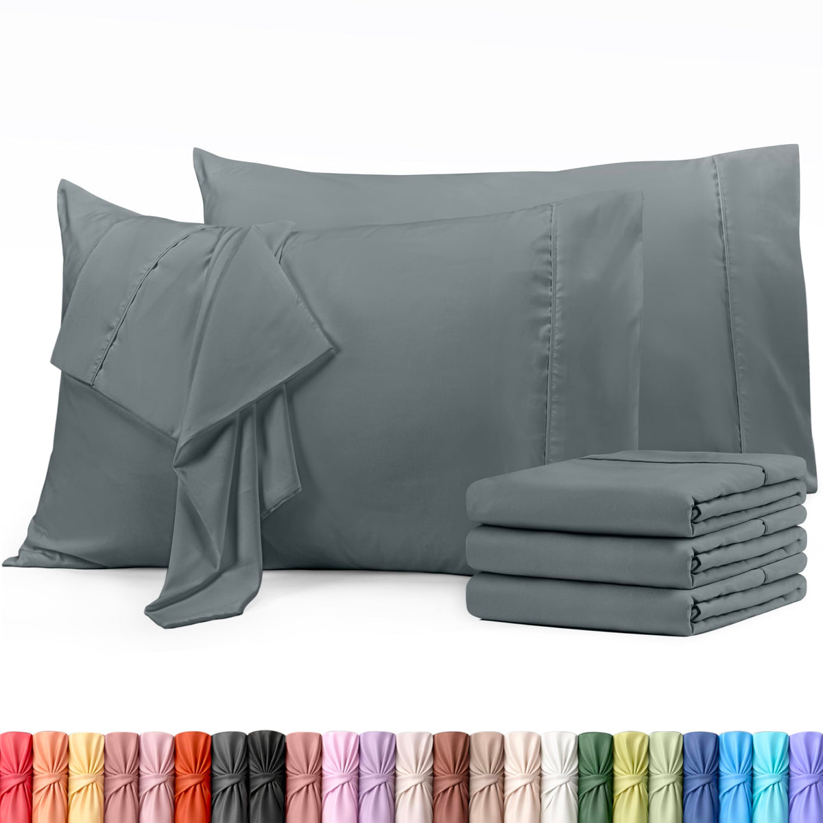 Brushed Microfiber Pillowcase – 4 Pack