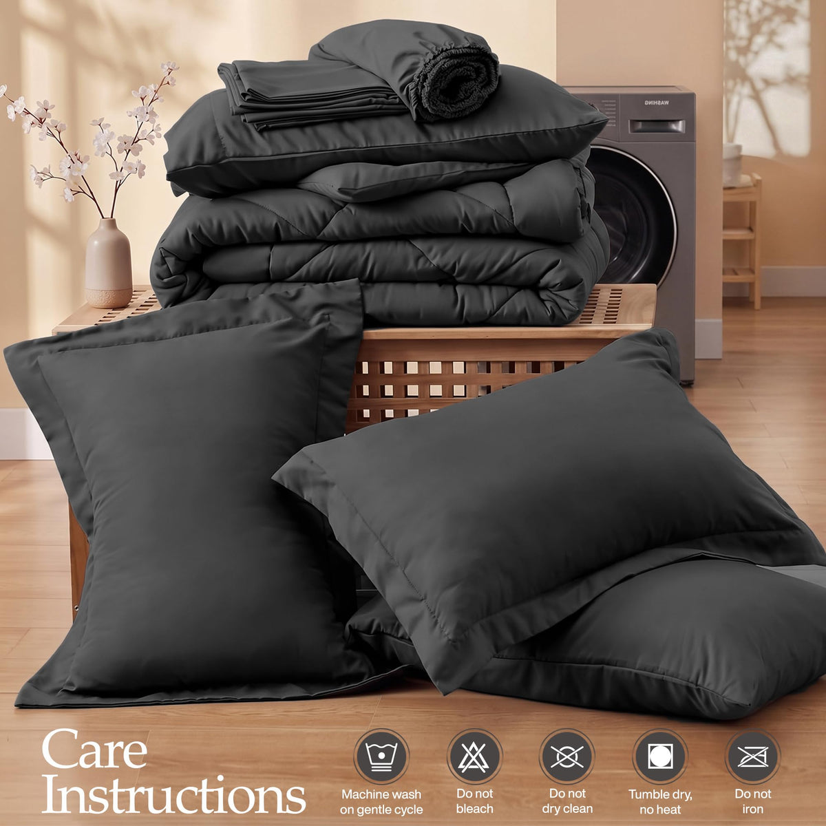 Diamond Quilted Comforter Set