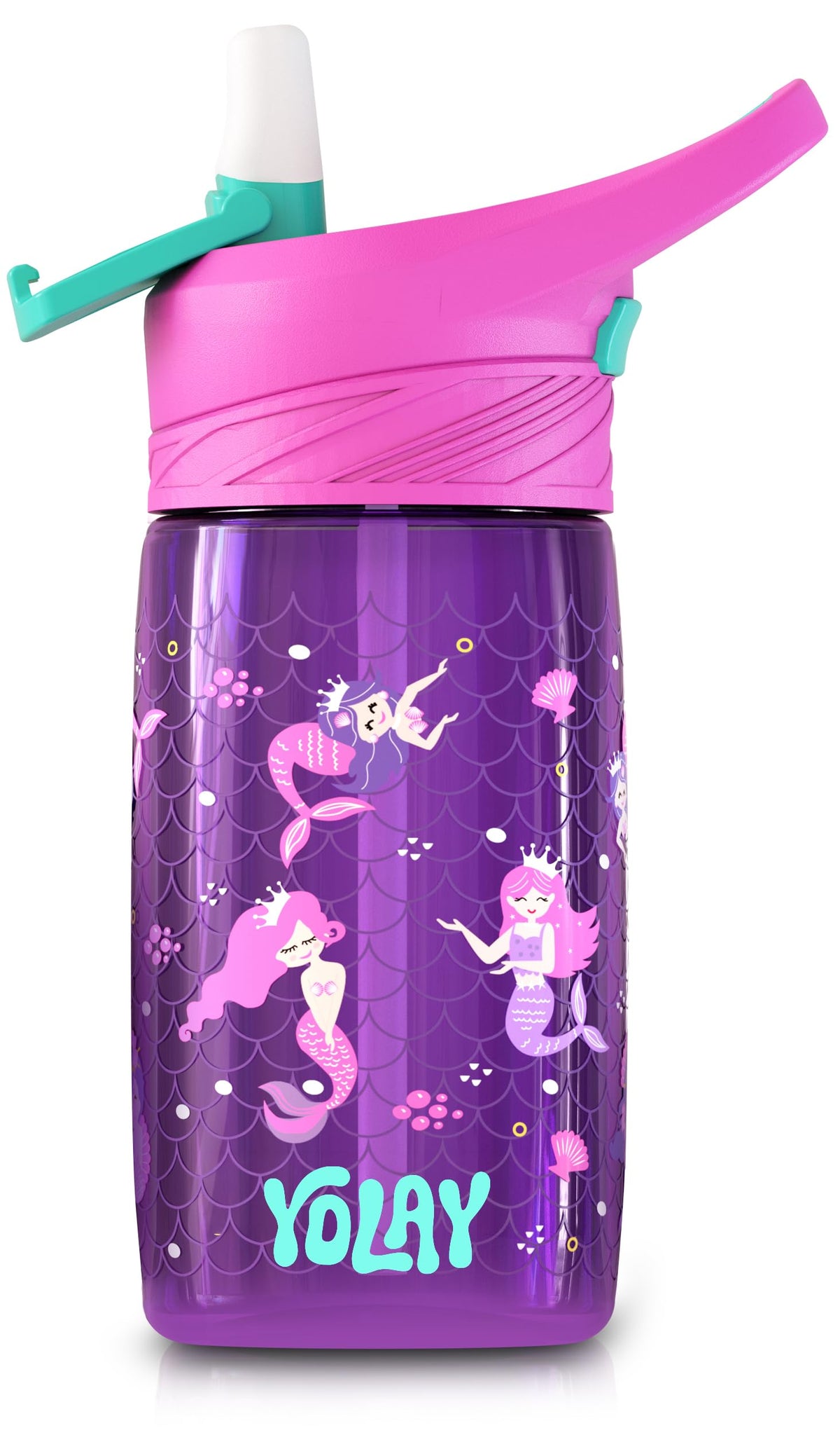 Yolay Kids Water Bottle 15 Oz Mermaid