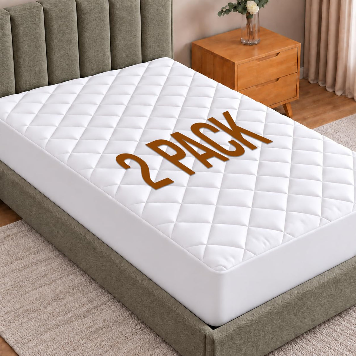 Quilted Fitted Mattress Pad
