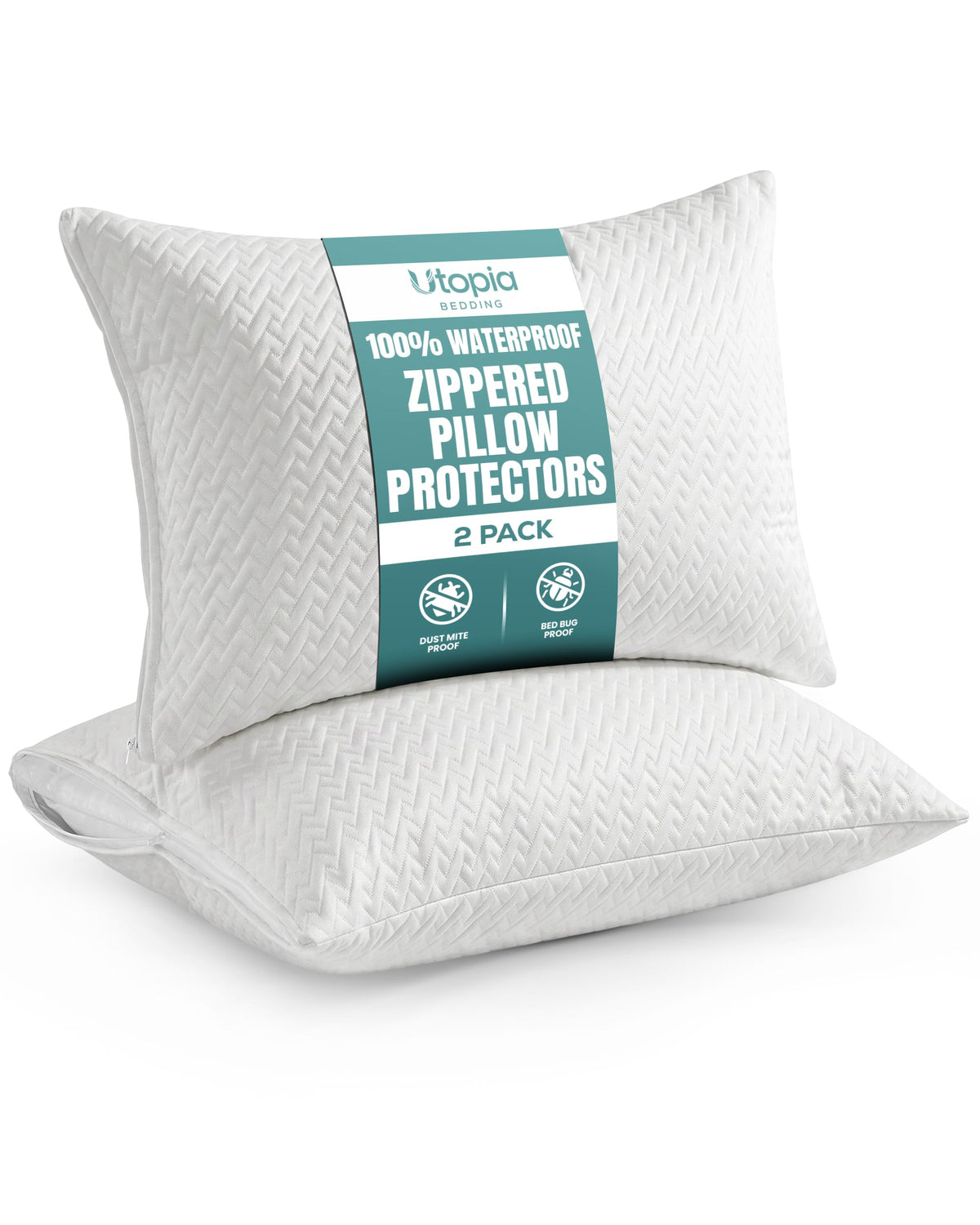 Waterproof Pillow Encasement - Zigzag