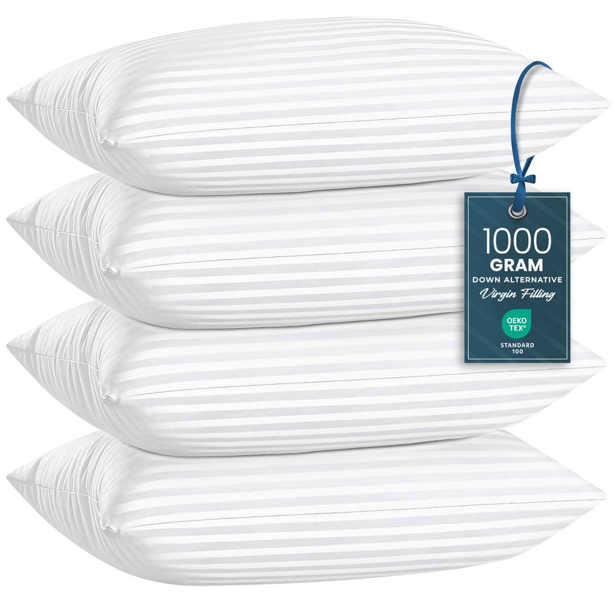 Satin Stripped Bed Pillow