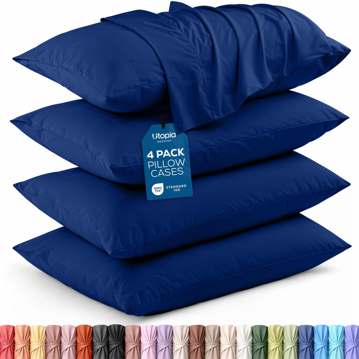 Brushed Microfiber Pillowcase – 4 Pack