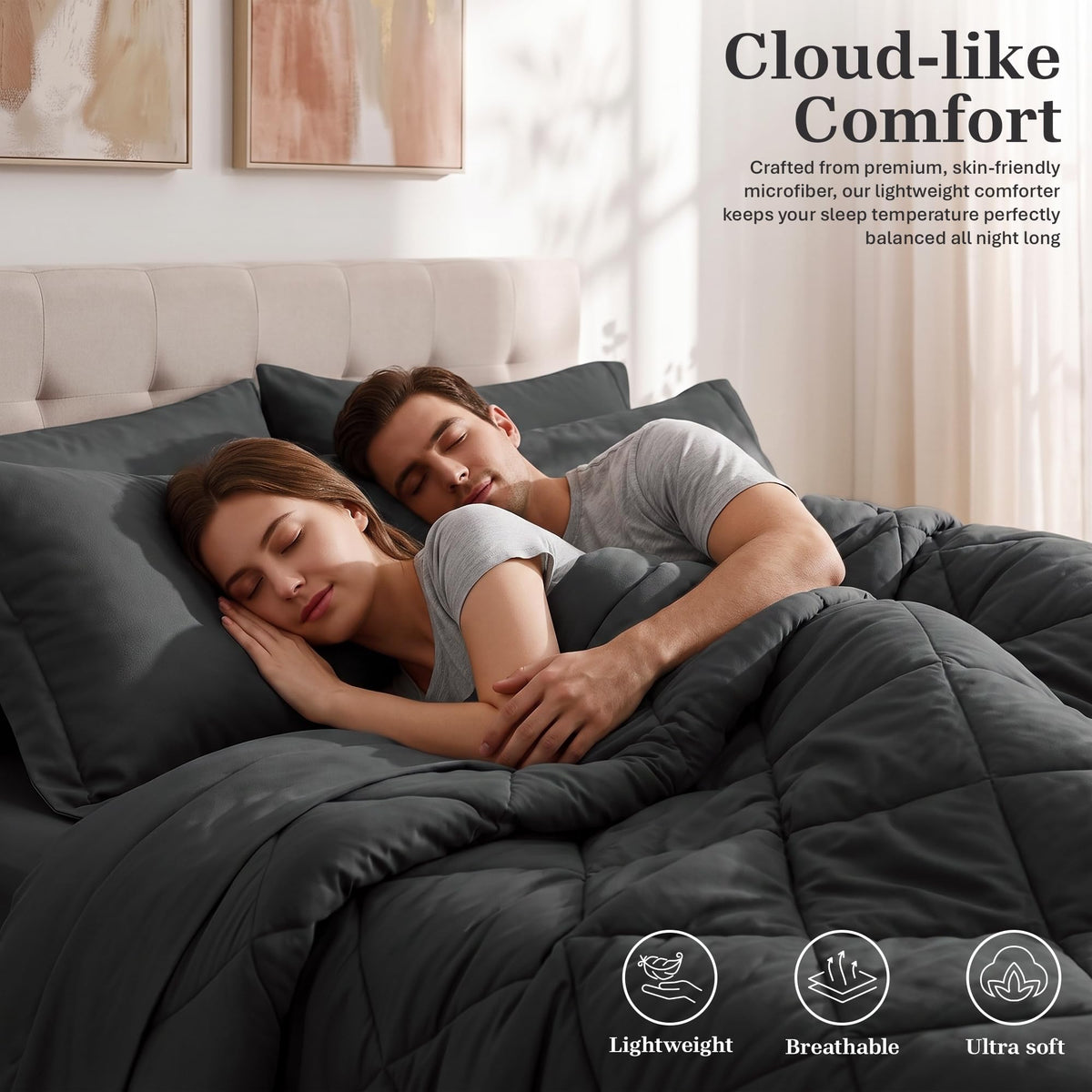 Diamond Quilted Comforter Set