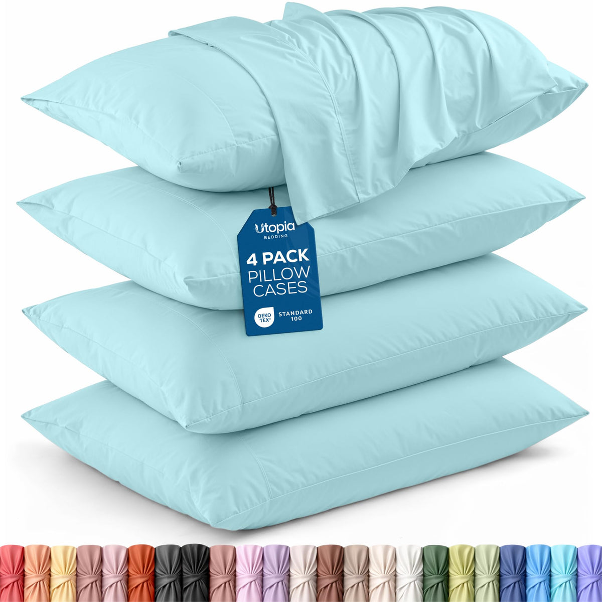 Brushed Microfiber Pillowcase – 4 Pack