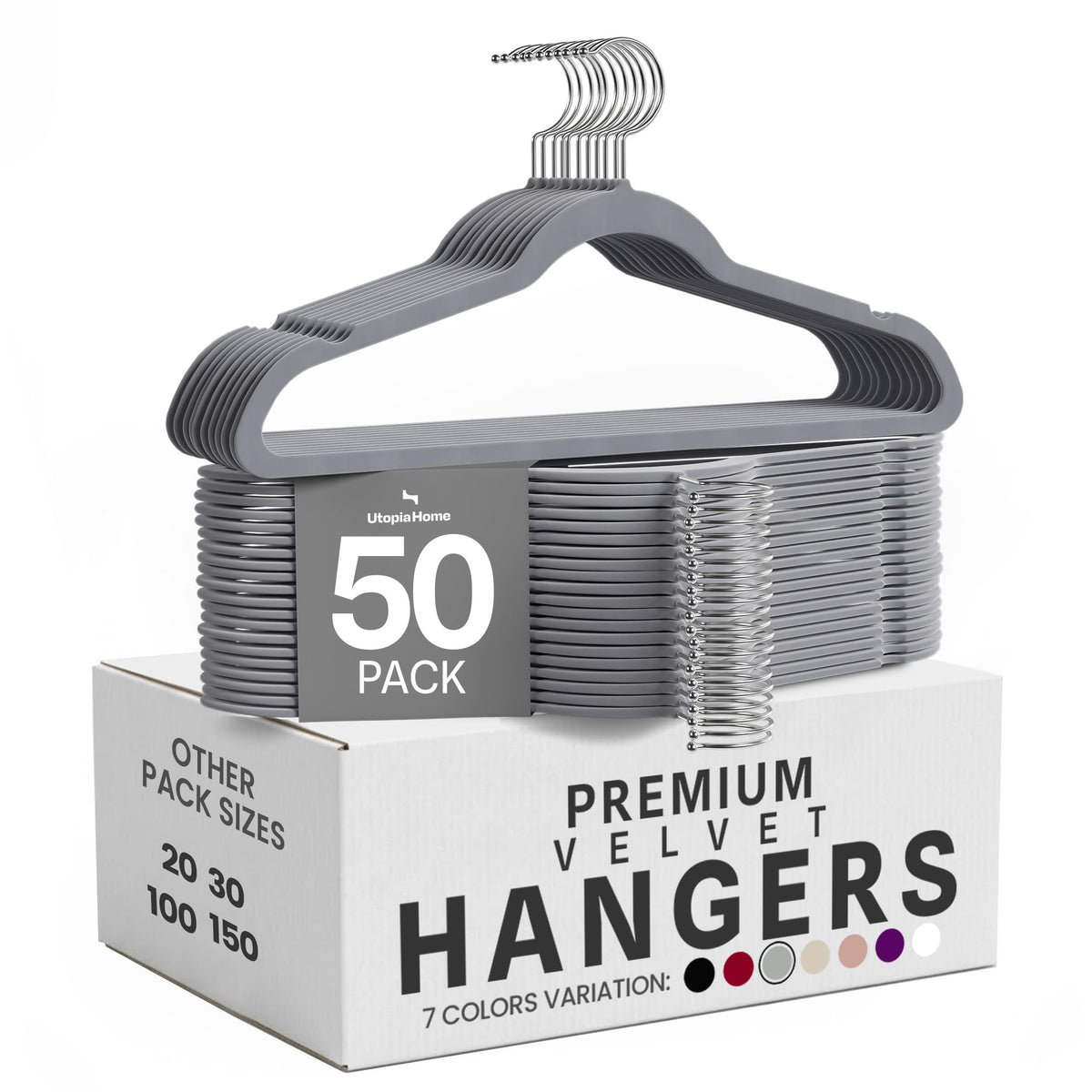 Velvet Hanger Grey