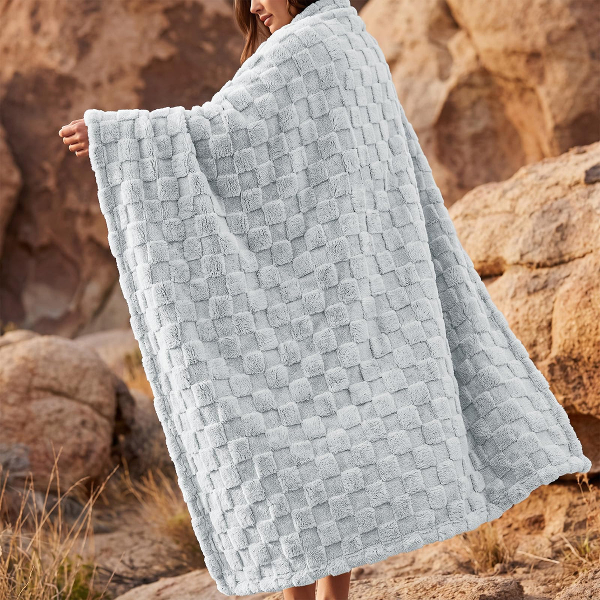Checkered Fleece Blanket