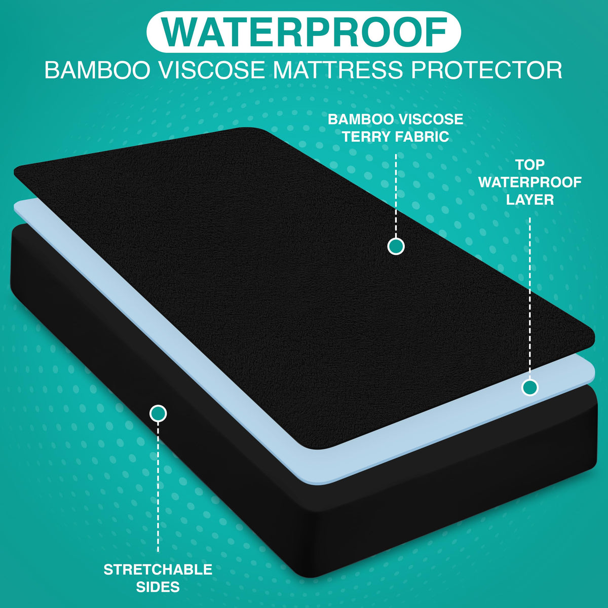 Bamboo Viscose Terry Mattress Protector