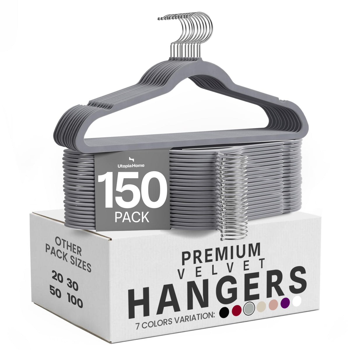 Velvet Hanger Grey