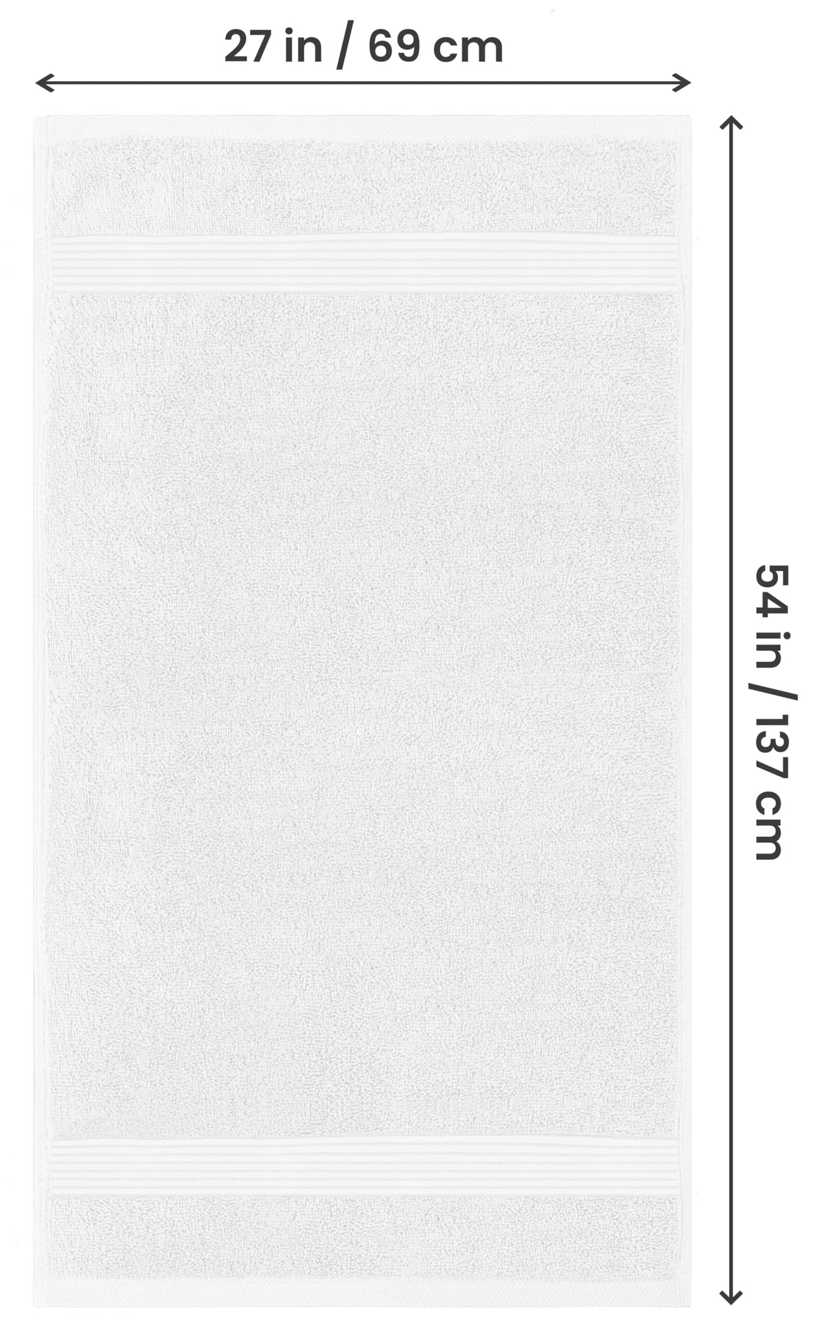 Cotton Bath Towels – 27 × 54 in