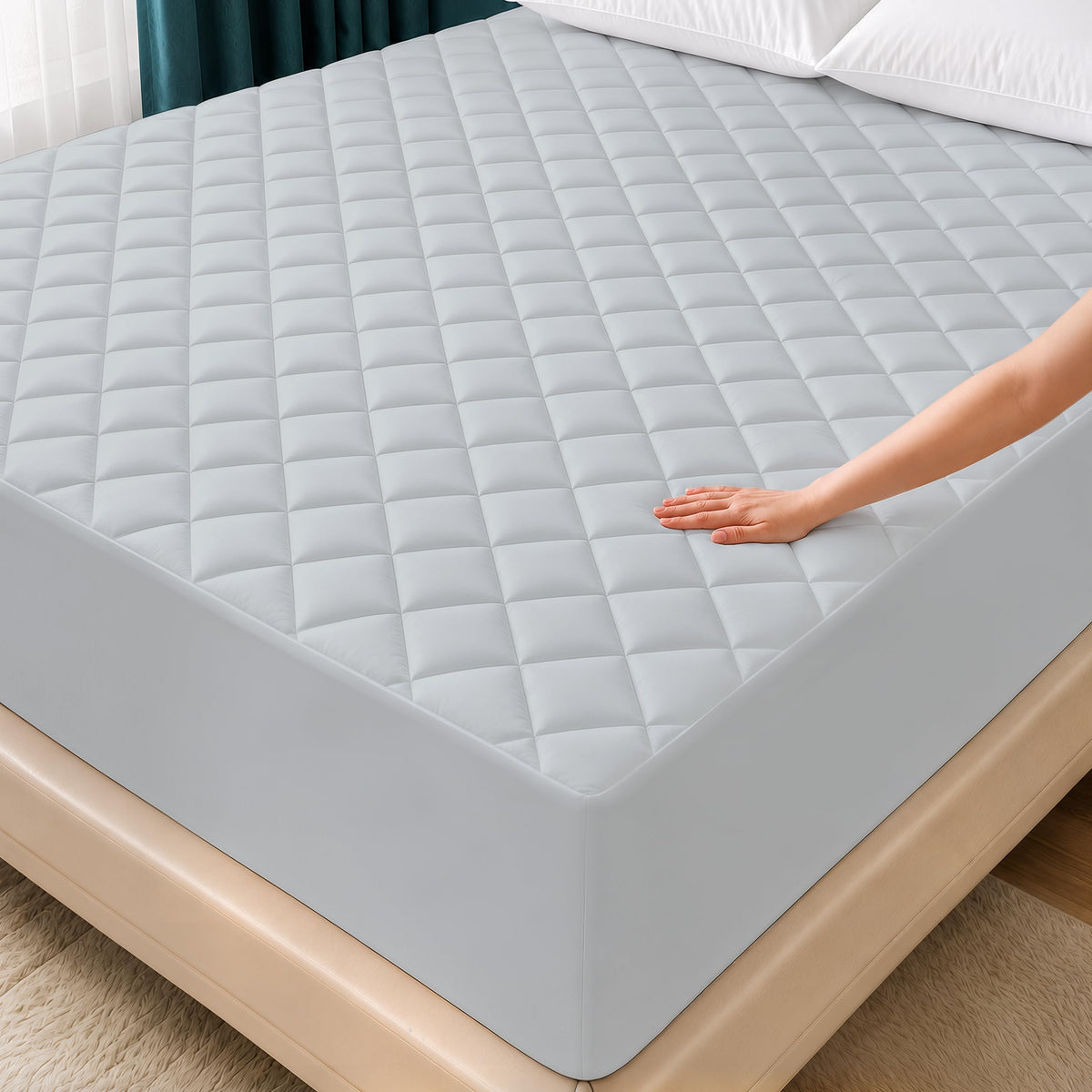 Quilted Fitted Mattress Pad