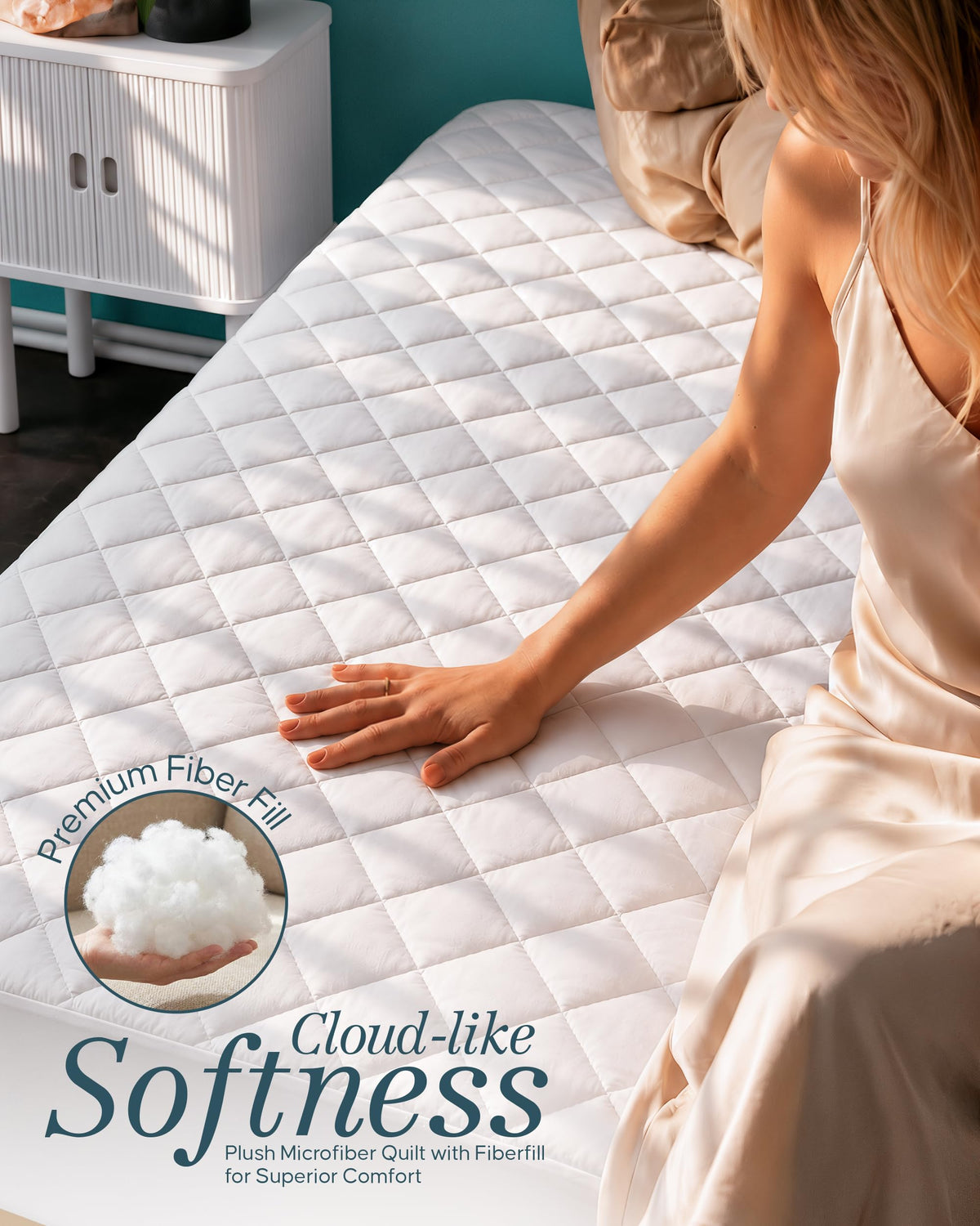 Quilted Fitted Mattress Pad