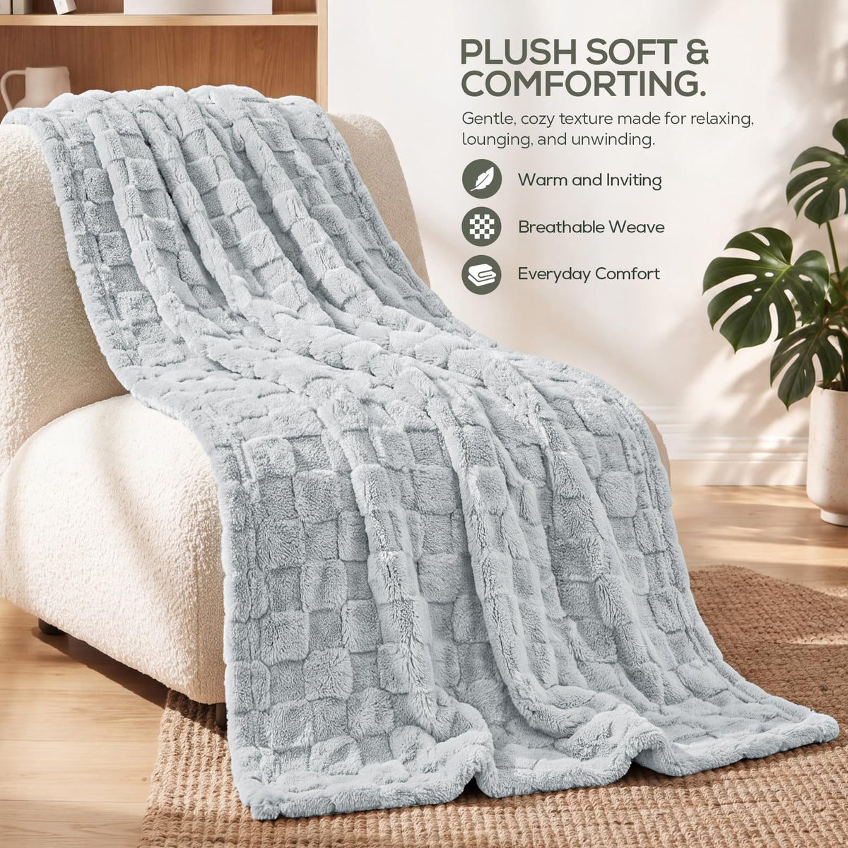 Checkered Fleece Blanket