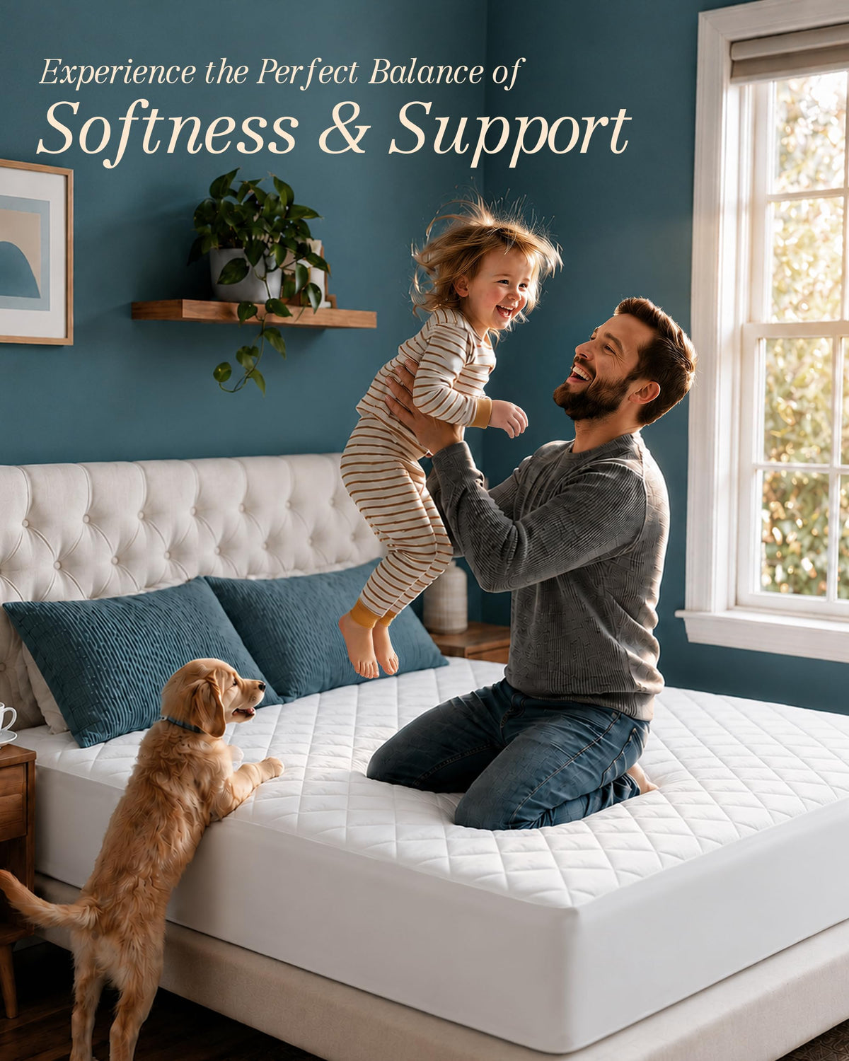 Quilted Fitted Mattress Pad